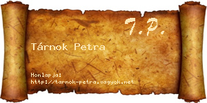 Tárnok Petra névjegykártya